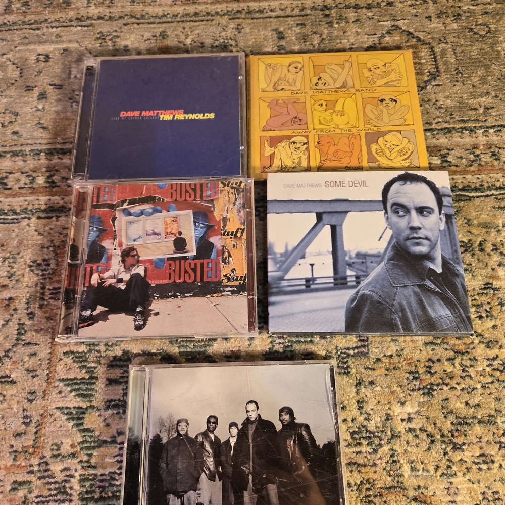 Lot Of 5 CDs Dave Mathews Away From World;Live At Luther;Busted;Devil;Warehouse